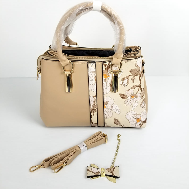 The "Lily Snow" Luxury Embroidered Floral Handbag Collection - Black/Blue/Beige/White