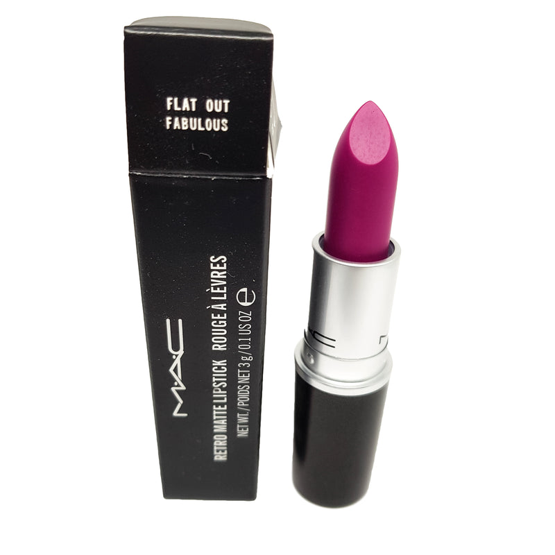 M·A·C FLAT OUT FABULOUS Bright Purple Lipstick Retro Matte 2nd