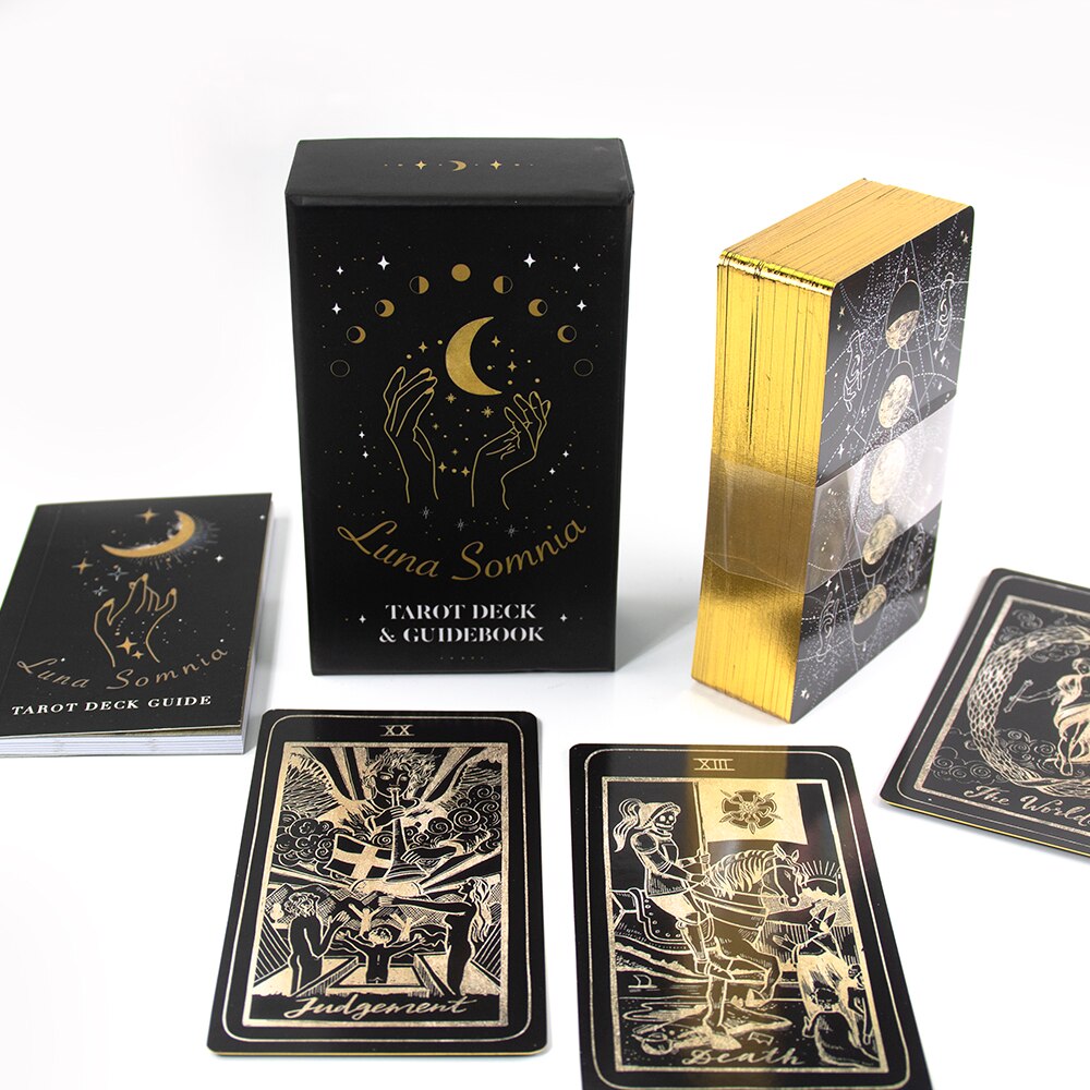 Luna Somnia Tarot Deck with Guidebook & Box - 78 Cards Complete Full ...