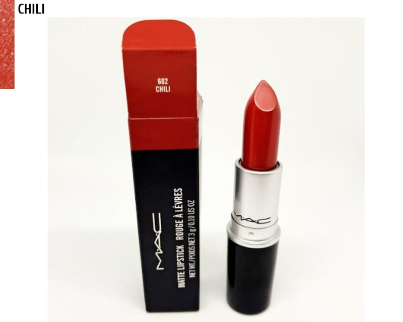 M·A·C Chili Warm Copper Red Brown Matte Lipstick Lip Cosmetics Makeup Make Up Factory 2ND