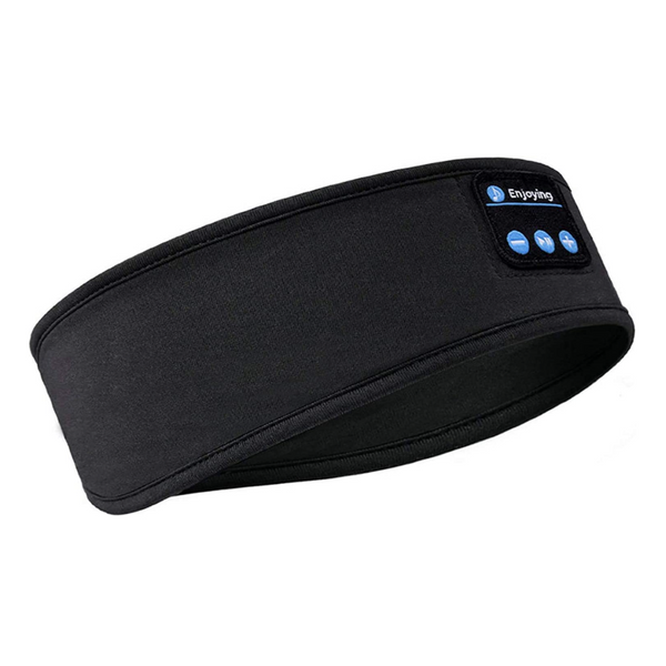 Bluetooth Headphones Headband Earphones Wireless Sleeping Soft Music Workout Yoga Meditation, Black