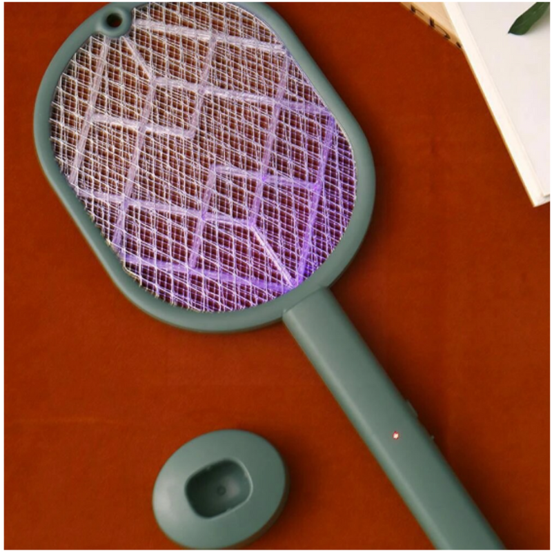 2in1 Electric Insect Fly Bug Racket Swatter Light Zapper Trap USB Rechargeable