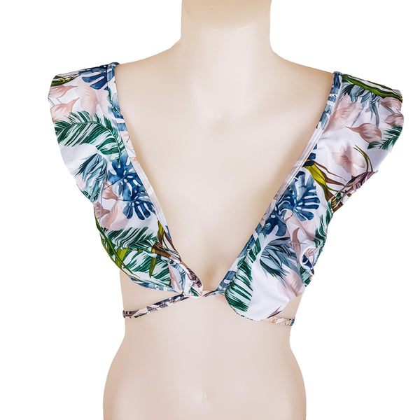 Chiq Boutique - Multi-Coloured Tropical Bikini Top Swimwear |  1000-things-australia.