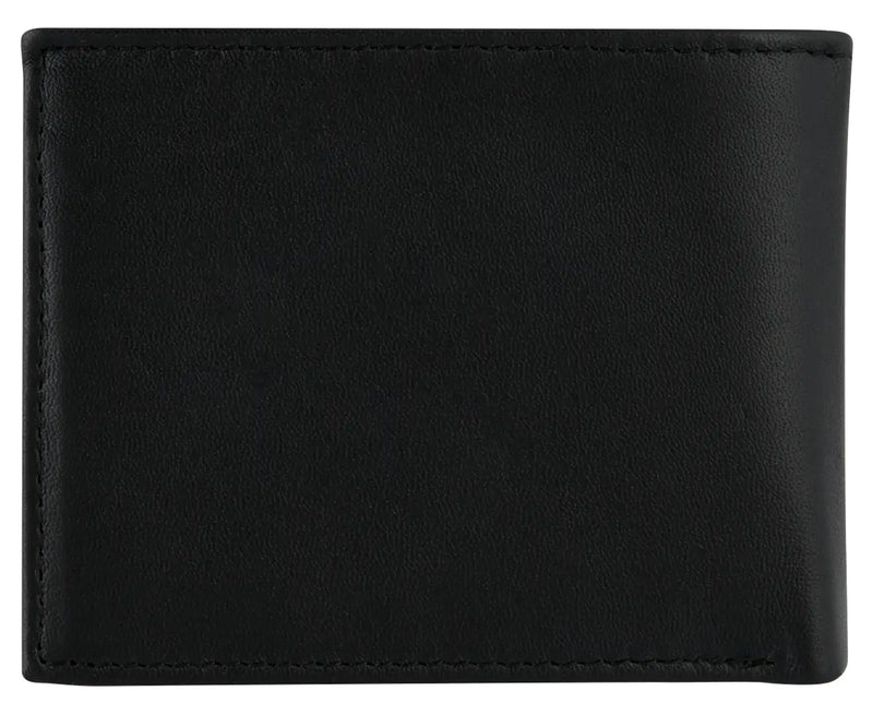 Tommy Hilfiger Men's Wallet Leather Passcase Stockton Billfold - Black