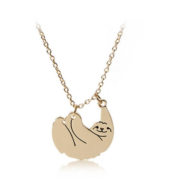 Valerie & Co. - 18K Gold Plated Sloth Animal Pendant Necklace |  1000-things-australia.