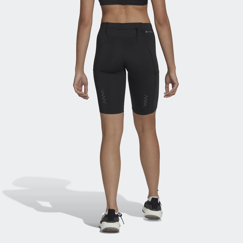 Adidas Black Athletic High Rise Running Bike Women's Short Leggings Activewear M